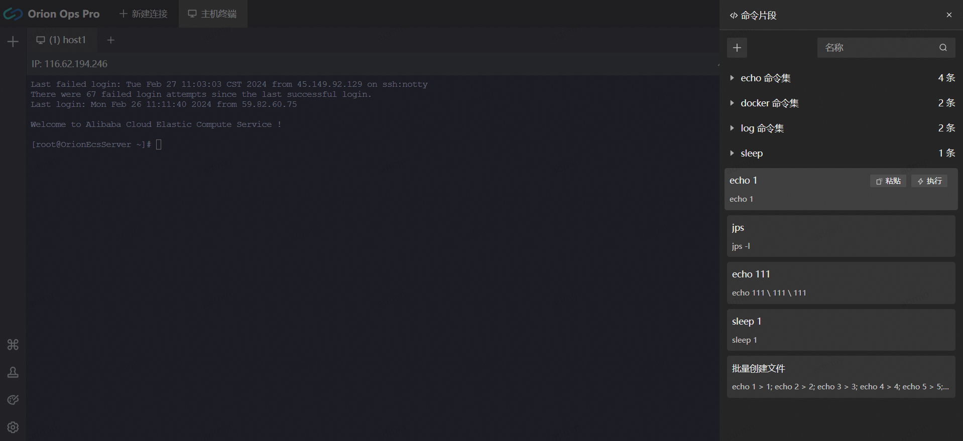 命令片段 命令片段